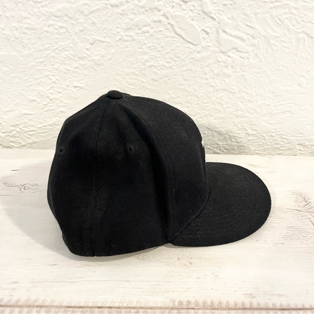 Vintage Marilyn Manson Hat Y2K 2000s Black Double Cross Medium Large - Picture 2 of 12